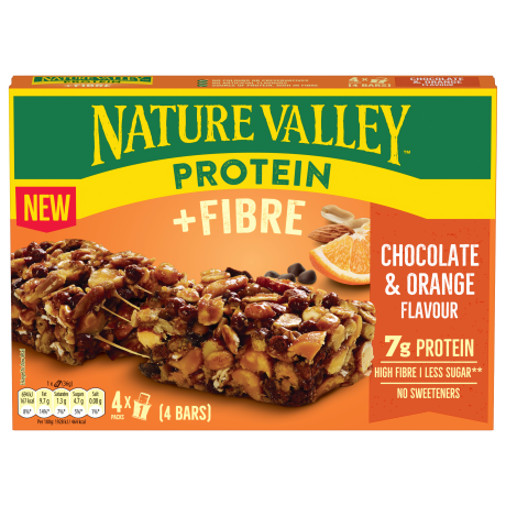 Nature Valley Protein Fibre Choc Orange bars 4x36g