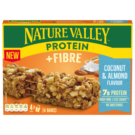 Nature Valley Protein Fibre Coconut nut bars 4x36g