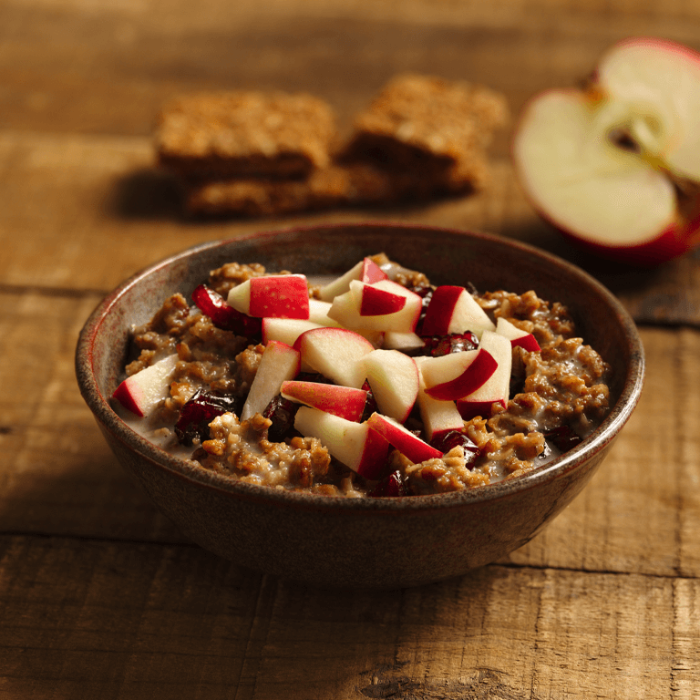 cranberry-apple-oats-granola-bowl